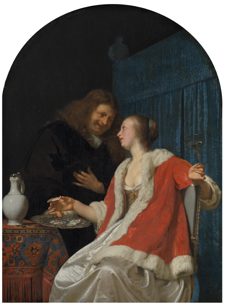 Frans van Mieris l'Ancien, Le Repas d'huîtres