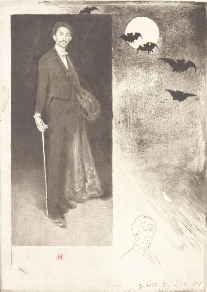 Henri Guérard, Le comte Robert de Montesquiou-Fezensac (gravure d’après Whistler)