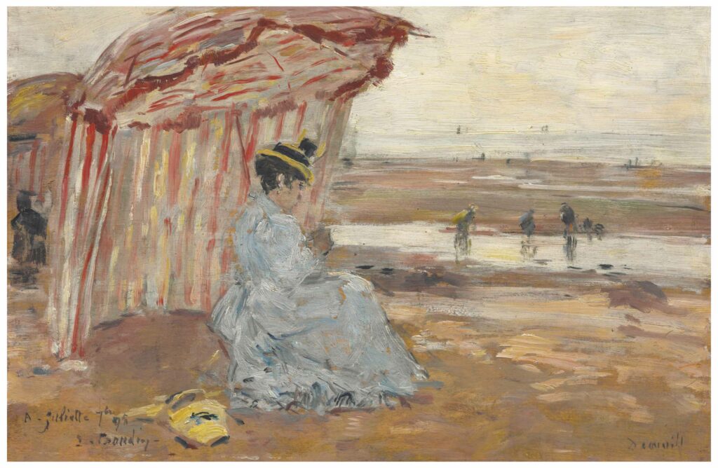 Eugène Boudin, Deauville, Juliette sous la tente