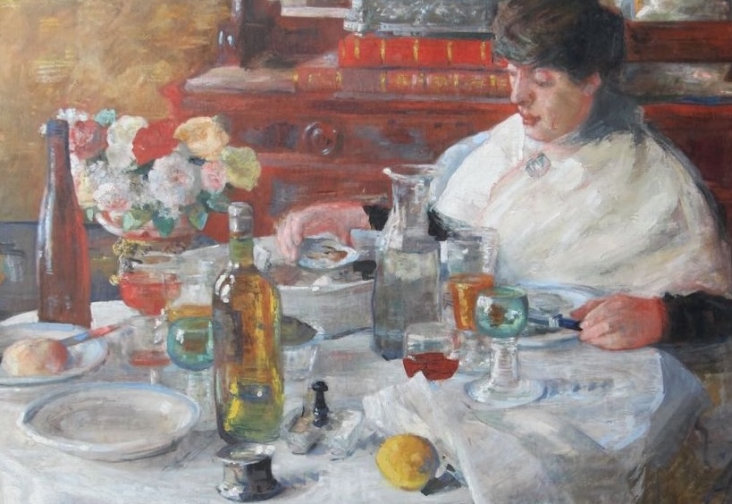 James Ensor, La Mangeuse d'huîtres (détail)