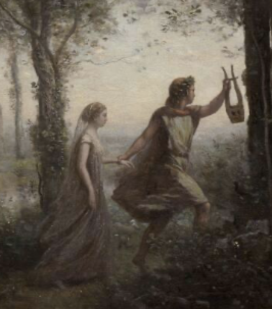 Orphée ramenant Eurydice des Enfers selon Corot
